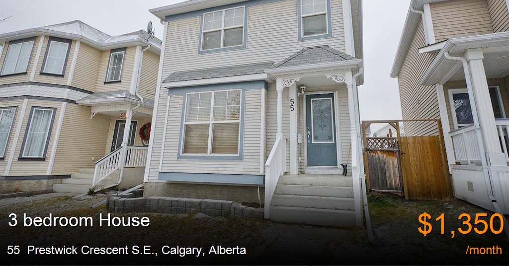 55 prestwick crescent s.e., calgary House for Rent