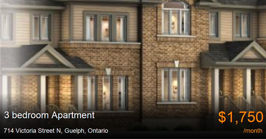 714 victoria street n, guelph Apartment for Rent
