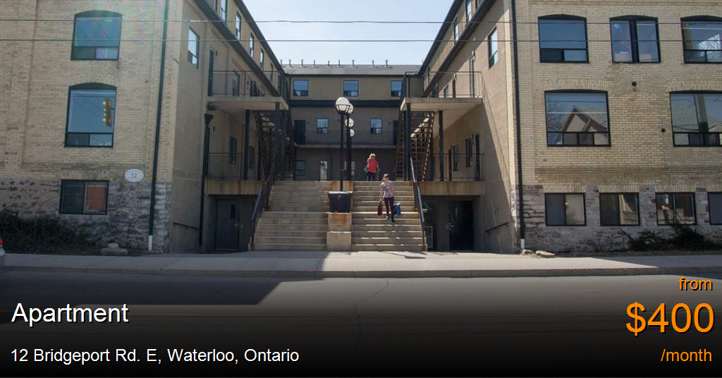 12 bridgeport rd. e, waterloo Apartment for Rent