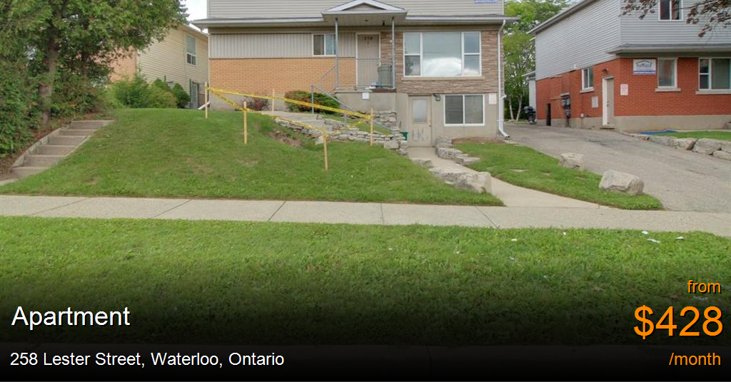 258 lester street, waterloo Apartment for Rent