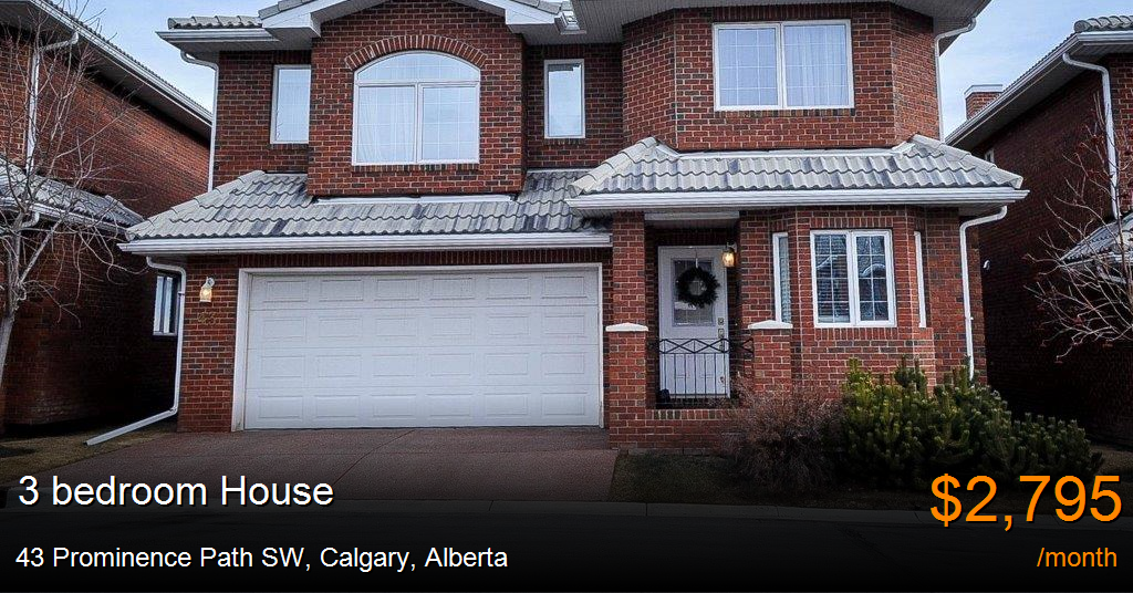 43 prominence path sw, calgary House for Rent