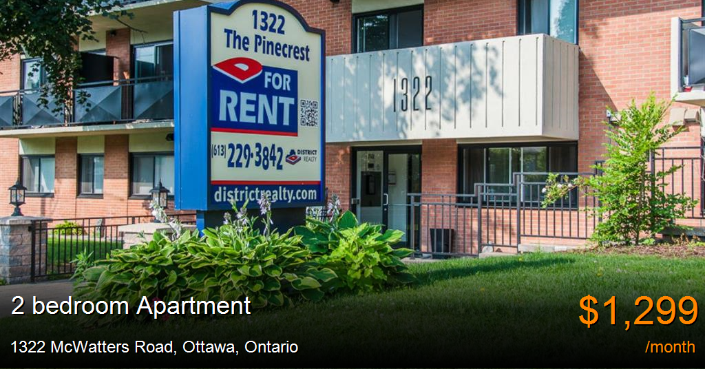 1322 mcwatters road, ottawa Apartment for Rent