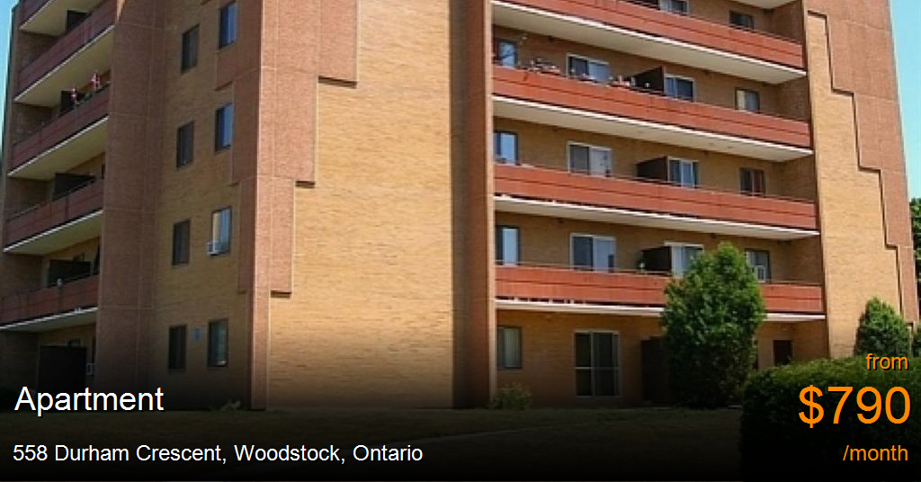 558 Durham Crescent, Woodstock Apartment for Rent B114981