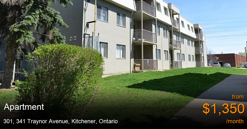 301, 341 Traynor Avenue, Kitchener Apartment for Rent