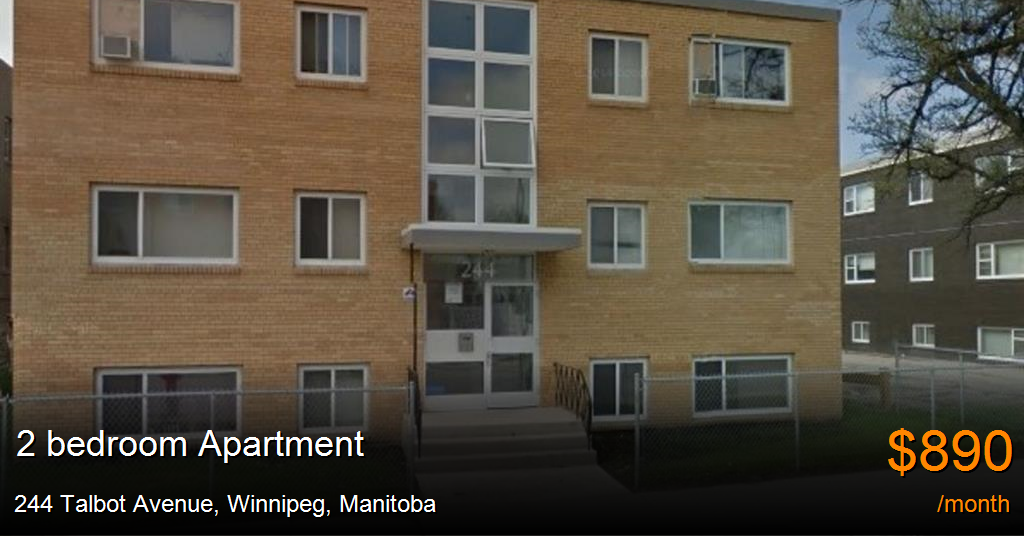 244 Talbot Avenue, Winnipeg Apartment for Rent B116763