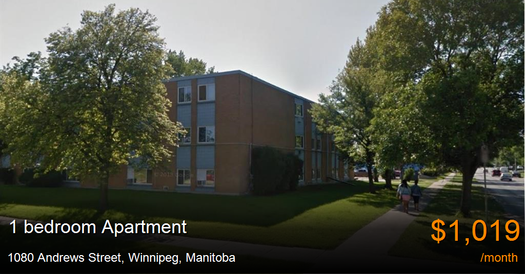 1080 andrews street, winnipeg Apartment for Rent