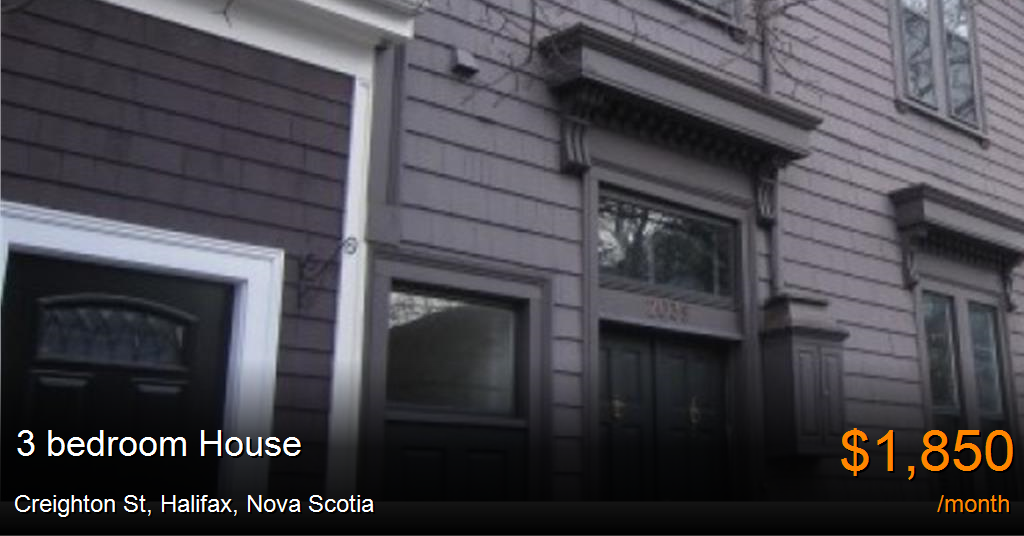 Creighton St, Halifax House for Rent B116944