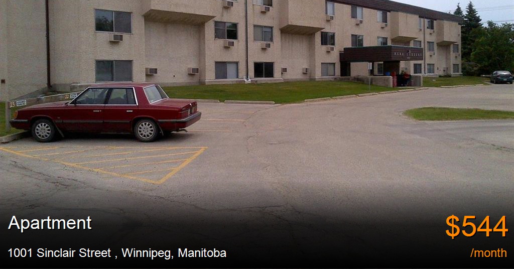 1001 sinclair street, winnipeg Apartment for Rent