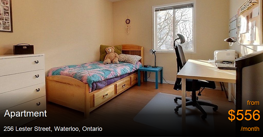 256 lester street, waterloo Apartment for Rent