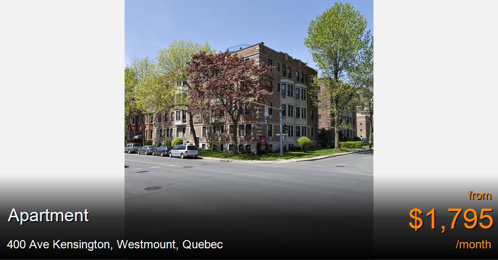 400 Ave Kensington, Westmount Apartment for Rent B117654