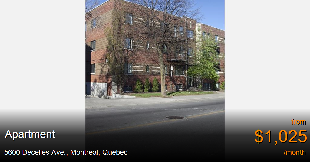 5600 Decelles Ave., Montreal Apartment for Rent B117681