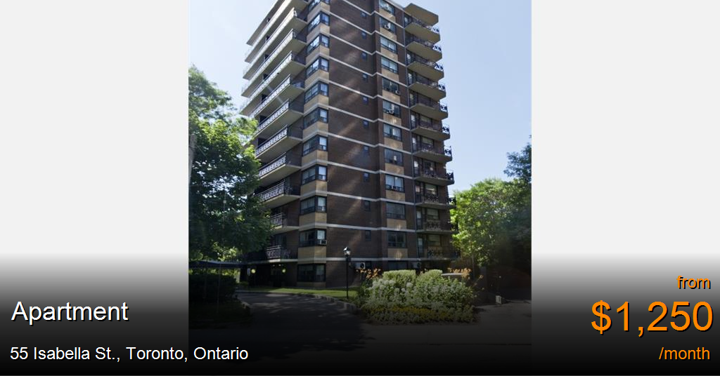 55 isabella st., toronto Apartment for Rent