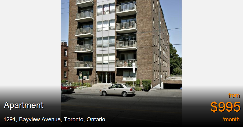 1291, bayview avenue, toronto Apartment for Rent