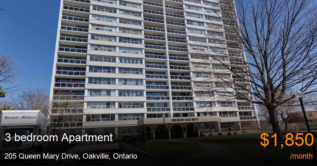 205 Queen Mary Drive, Oakville Apartment for Rent
