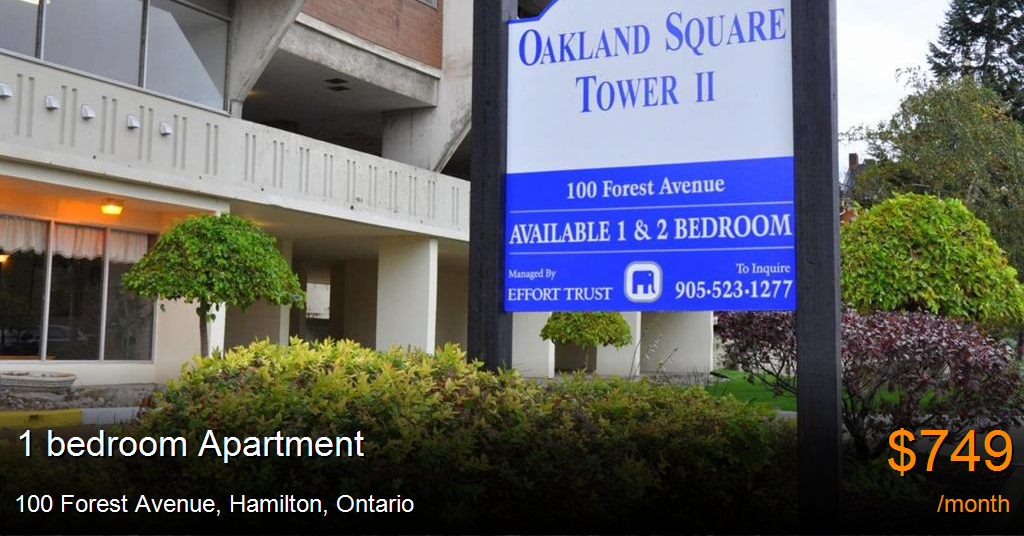 100 forest avenue, hamilton Apartment for Rent
