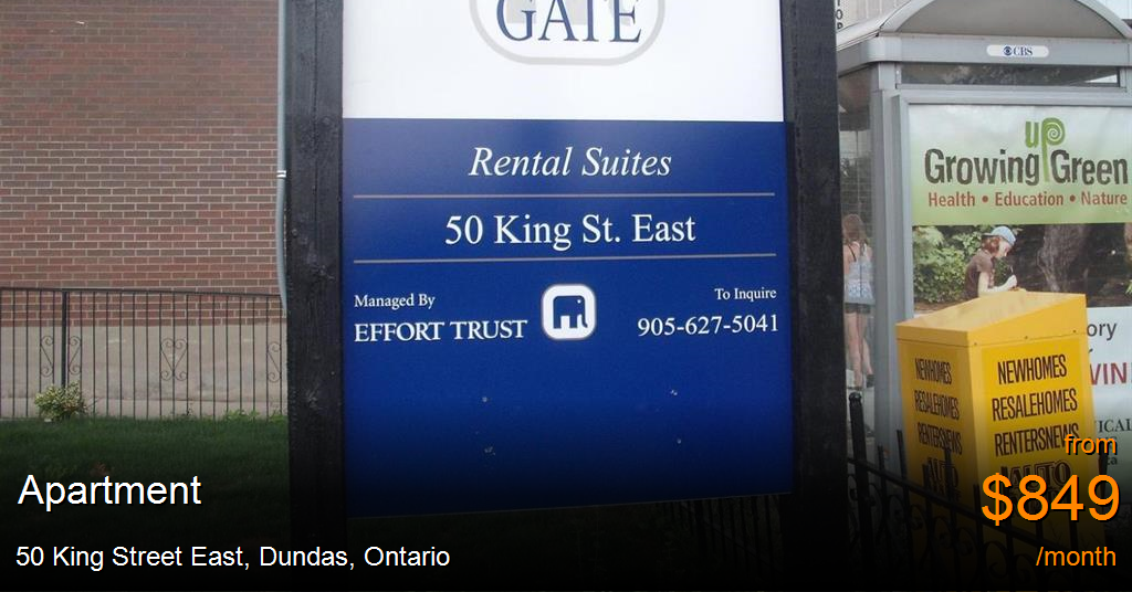 50 king street east, dundas Apartment for Rent
