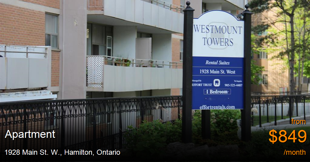 1928 main st. w., hamilton Apartment for Rent