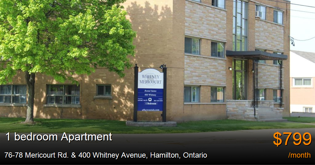 7678 mericourt rd. & 400 whitney avenue, hamilton Apartment for Rent