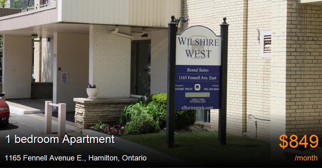 1165 fennell avenue e., hamilton Apartment for Rent