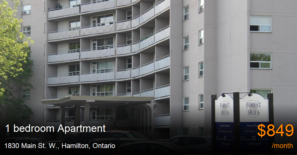 1830 main st. w., hamilton Apartment for Rent