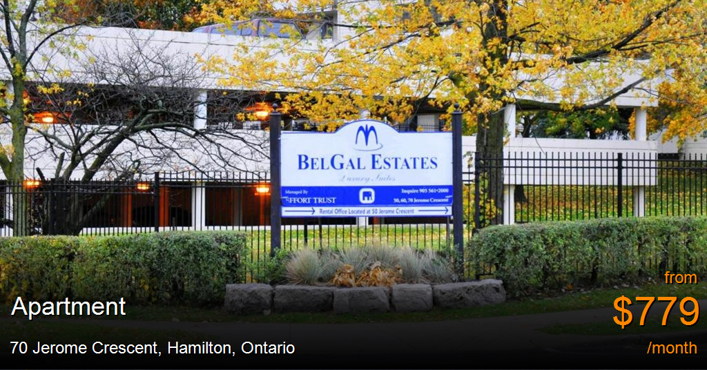 70 jerome crescent, hamilton Apartment for Rent
