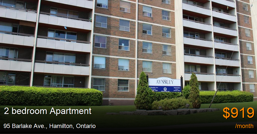 95 barlake ave., hamilton Apartment for Rent