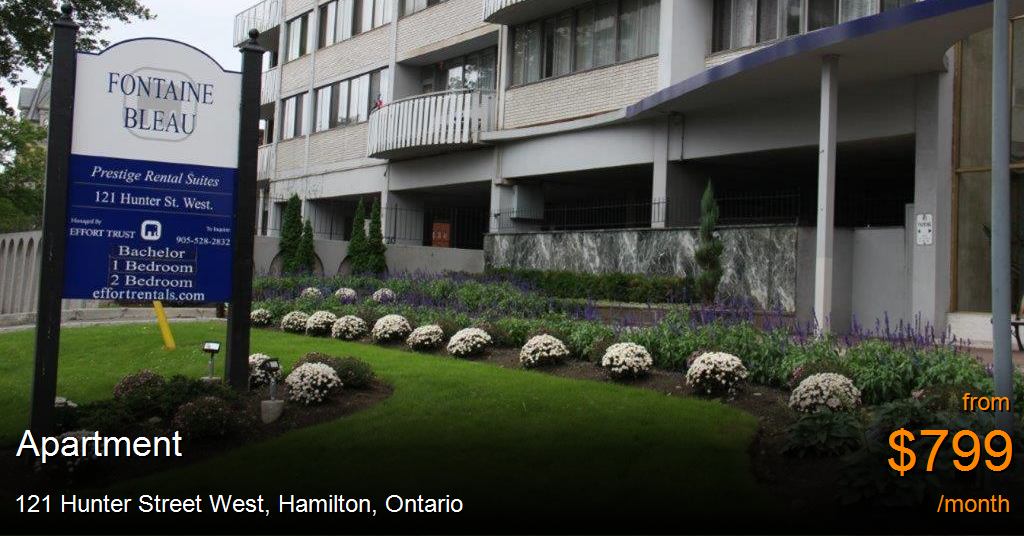 121 hunter street west, hamilton Apartment for Rent