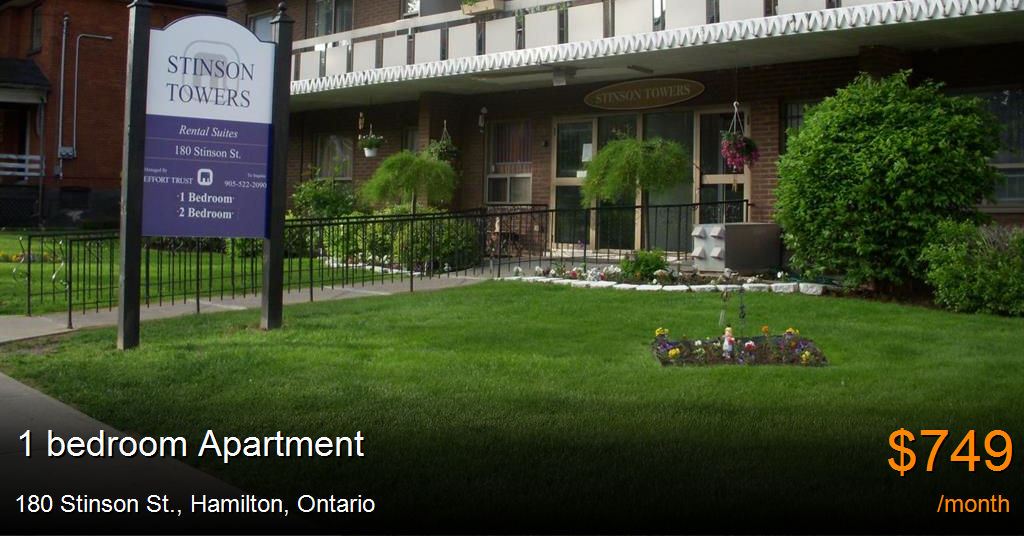 180 stinson st., hamilton Apartment for Rent