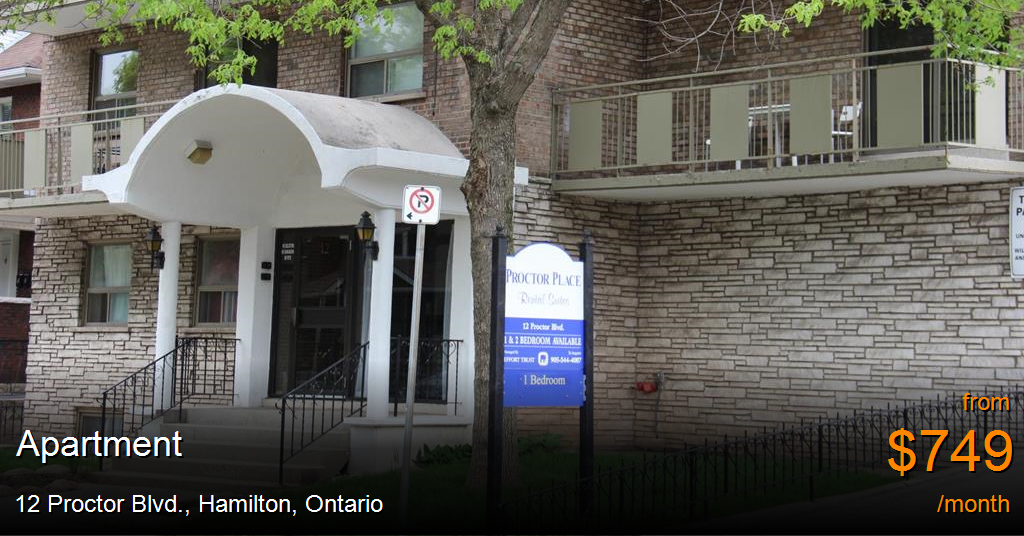 12 proctor blvd., hamilton Apartment for Rent