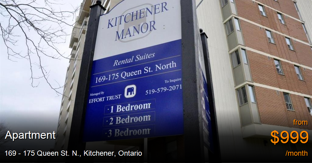 169 175 queen st. n., kitchener Apartment for Rent