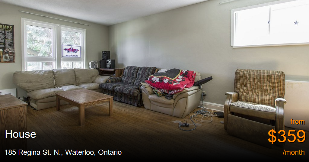 185 regina st. n., waterloo House for Rent