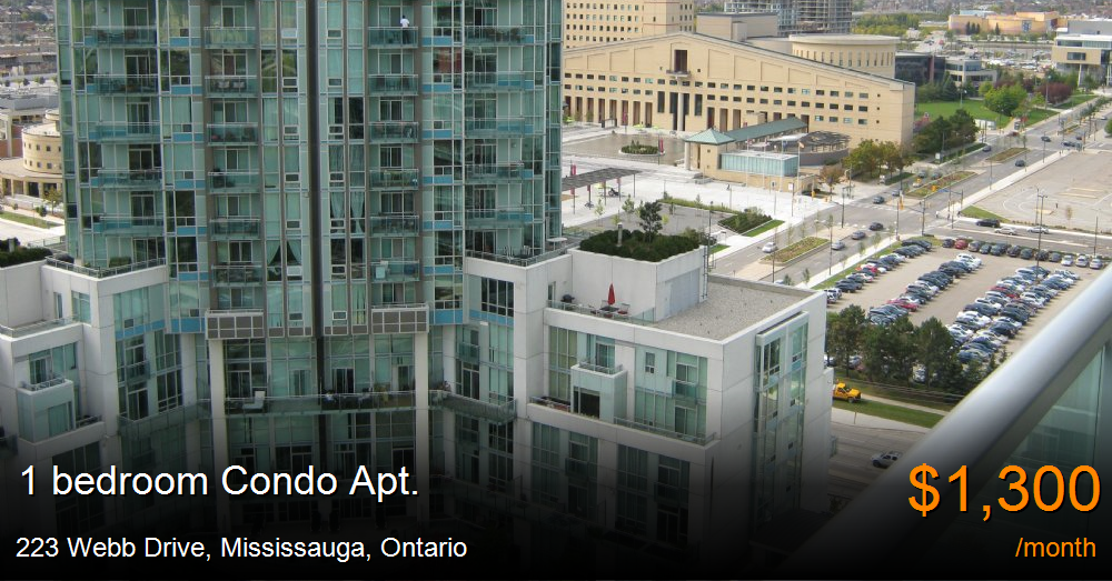 223 webb drive, mississauga Condo Apt. for Rent