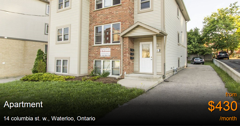 14 columbia st. w., waterloo Apartment for Rent