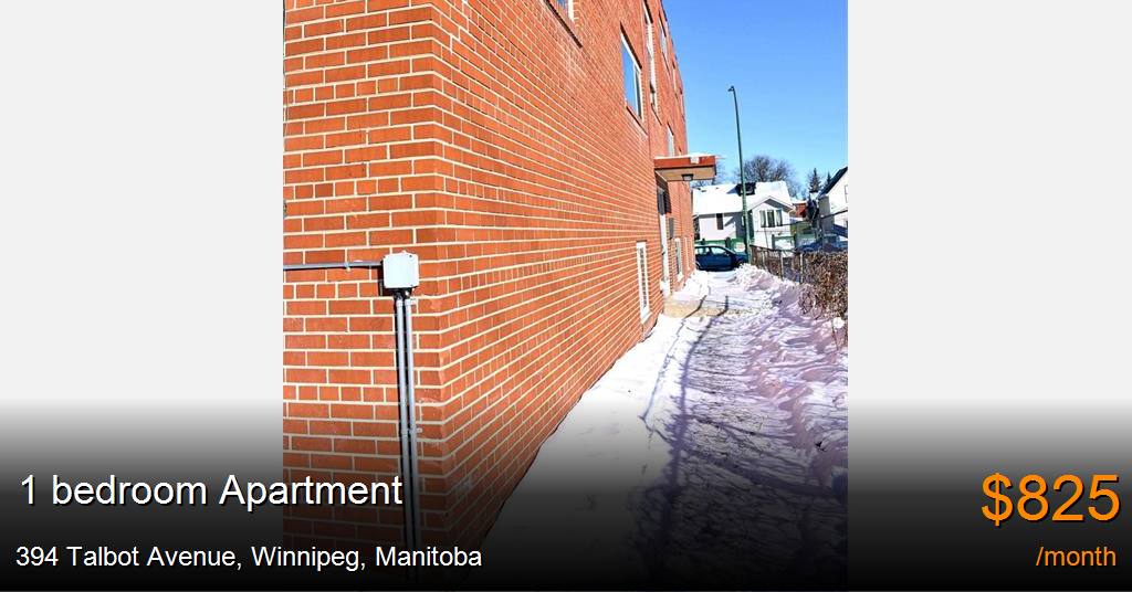394 talbot avenue, winnipeg Apartment for Rent