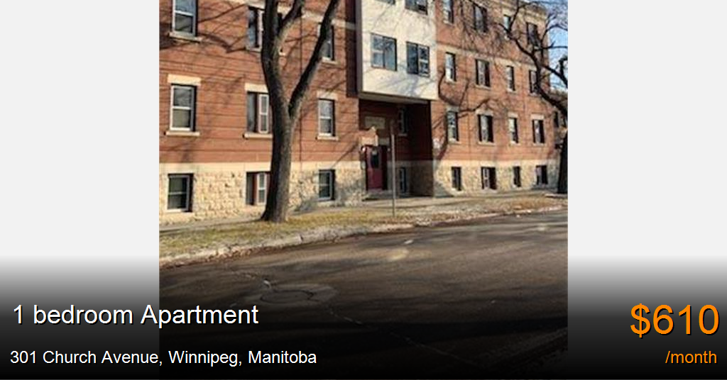 301 church avenue, winnipeg Apartment for Rent