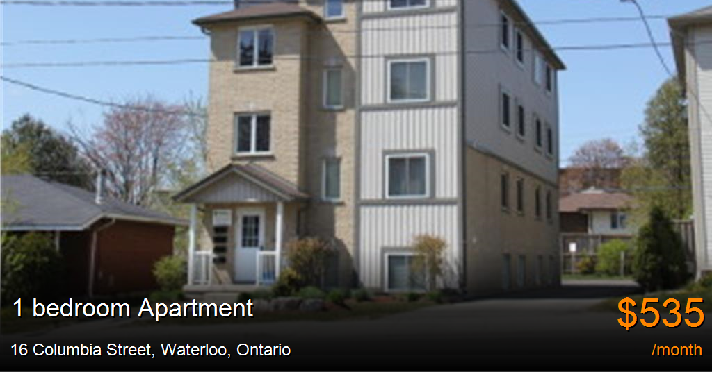 16 columbia street, waterloo Apartment for Rent