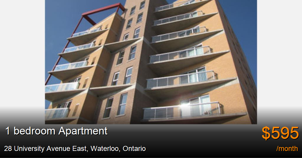 28 university avenue east, waterloo Apartment for Rent