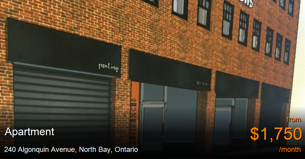240 algonquin avenue, north bay Apartment for Rent