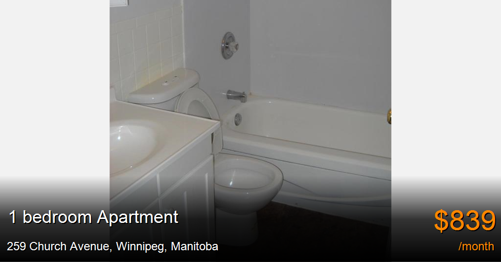 259 church avenue, winnipeg Apartment for Rent
