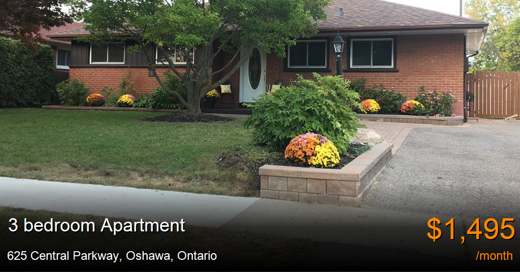 625 central parkway, oshawa Apartment for Rent