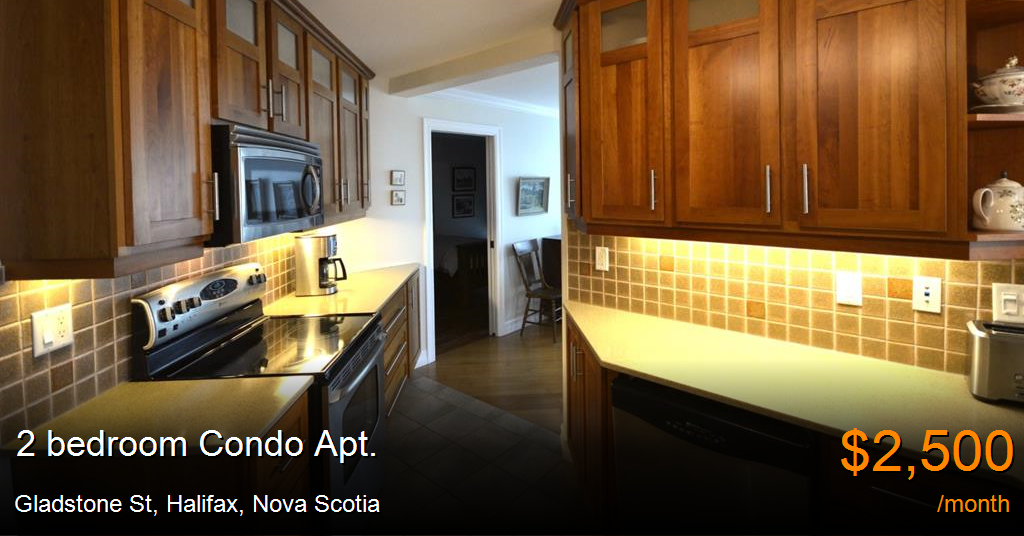 gladstone st, halifax Condo Apt. for Rent