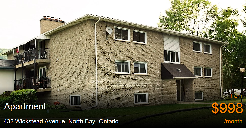 432 wickstead avenue, north bay Apartment for Rent