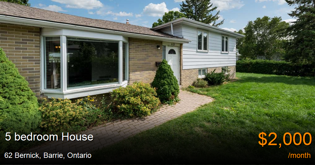 62 bernick, barrie House for Rent