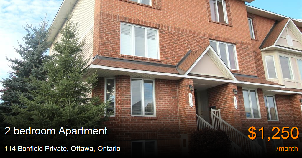 114 bonfield private, ottawa Apartment for Rent