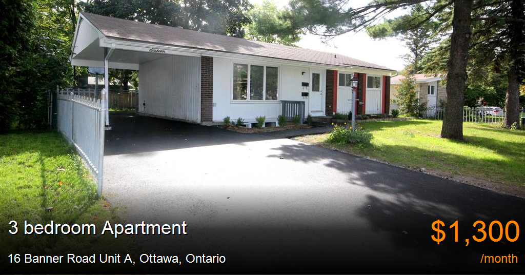 16 Banner Road Unit A Ottawa Apartment For Rent