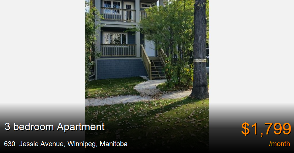 630 jessie avenue, winnipeg Apartment for Rent