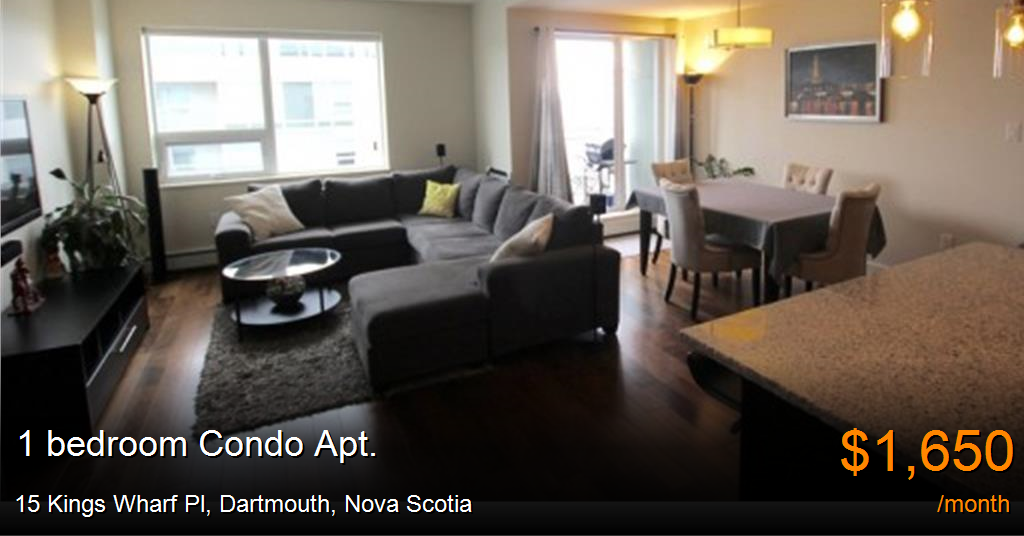 15 kings wharf pl, dartmouth Condo Apt. for Rent