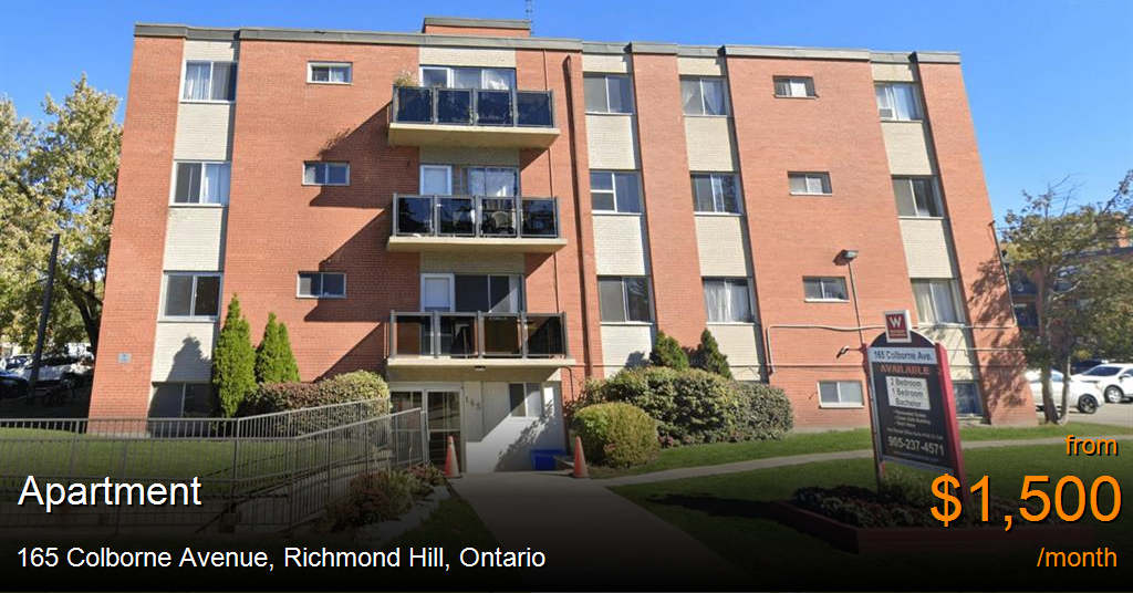 165 Colborne Avenue, Richmond Hill Apartment for Rent