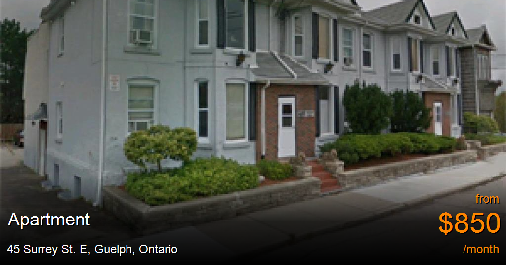 45 surrey st. e, guelph Apartment for Rent