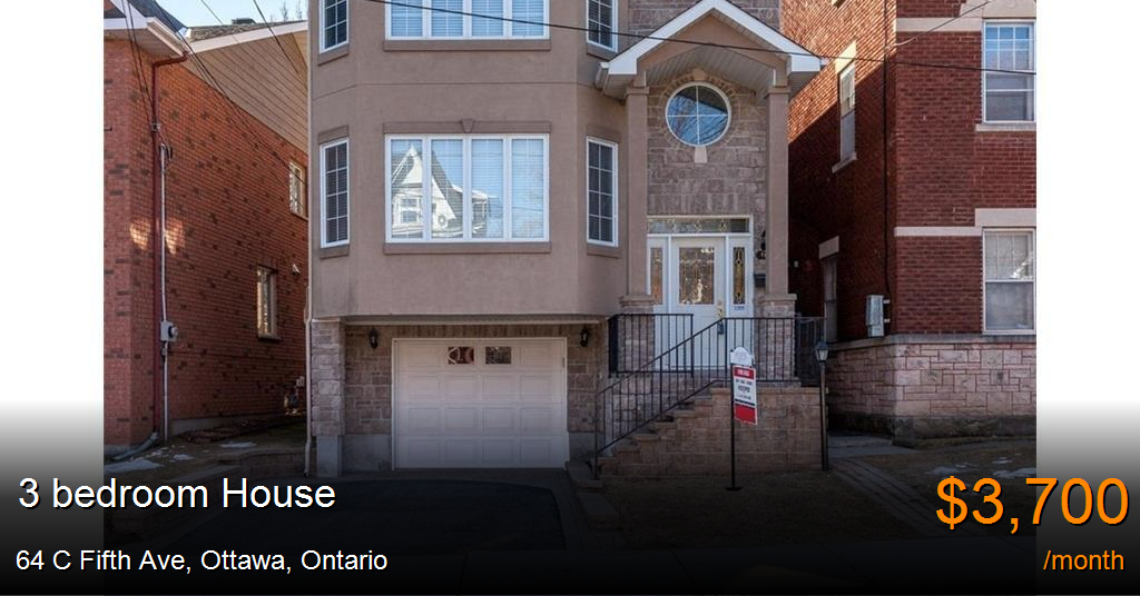 64 c fifth ave, ottawa House for Rent